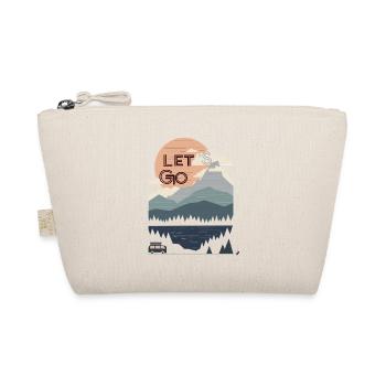 Sun, mountains, forest, lake and bus Lets go - Organic Pouch - nature - Front