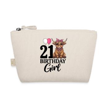 21 Birthday Girl - Bio-Täschchen - Natur - Vorne