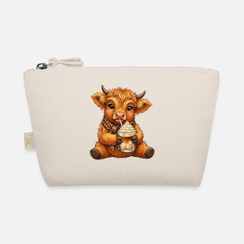 Highland Cow Eiskaffee Bio-Täschchen