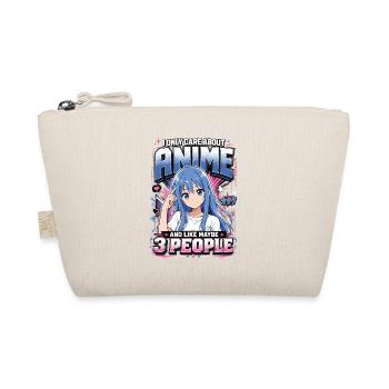 I Only Care About Anime Otaku Manga Shirt - Bio-Täschchen - Natur - Vorne