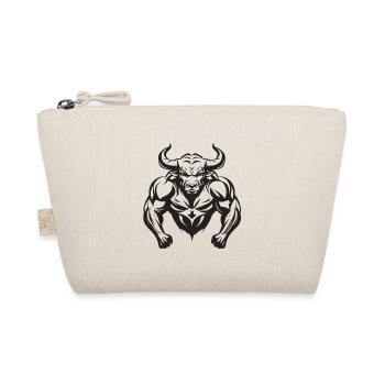 Bulle Stier Bodybuilding - Bio-Täschchen - Natur - Vorne