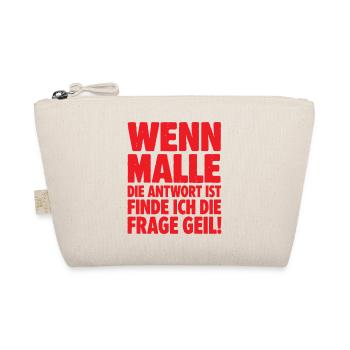 Malle 2026 Wenn Malle die Antwort ist finde ich... - Bio-Täschchen - Natur - Vorne