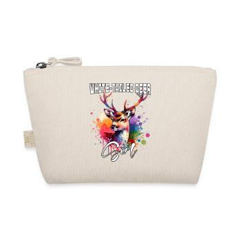 White-tailed Deer Girl White-tailed Deer - Organic Pouch - nature - Front
