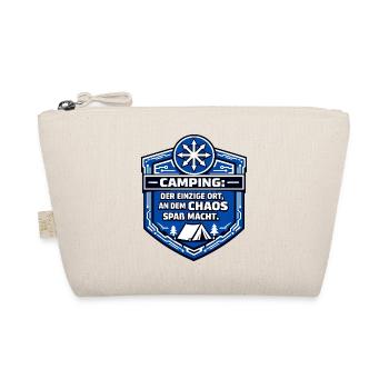 Camping Camper - Chaos is fun - Organic Pouch - nature - Front