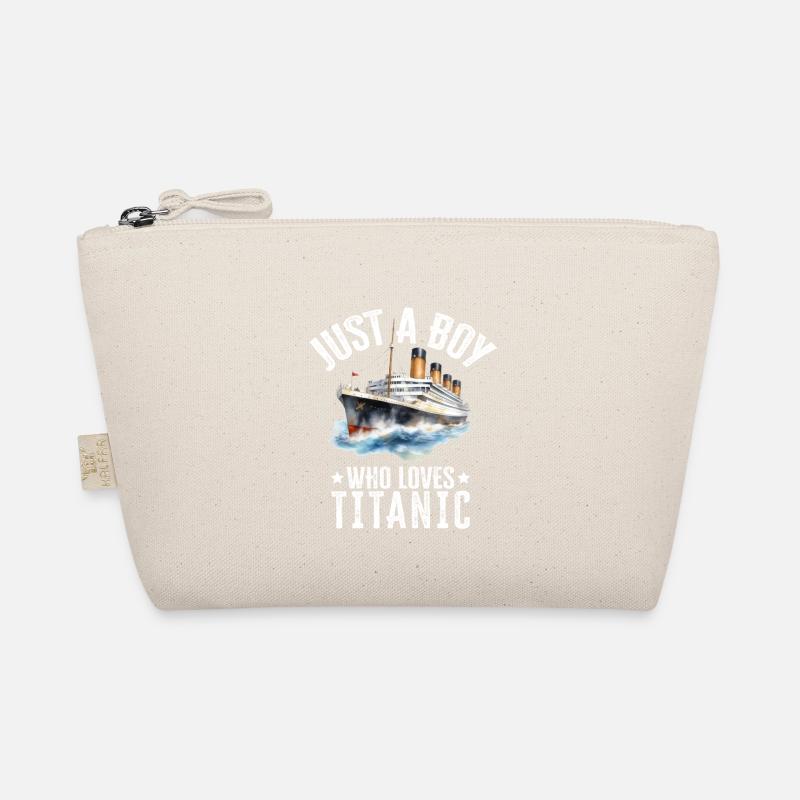 Titanic Boy Loves Titanic - Titanic Boy Design Organic Pouch