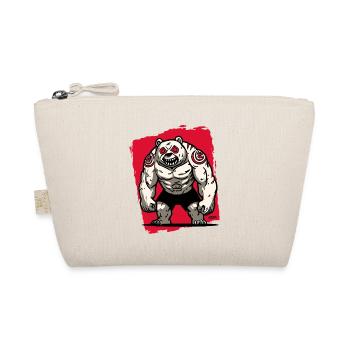 Crimson-Eyed Dire Bear - Organic Pouch - nature - Front