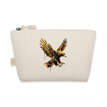 Golden Eagle Flying Streetwear Graphic - Organic Pouch - nature - Front