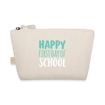Premier jour d’école brillant - Trousse biologique - nature - Devant