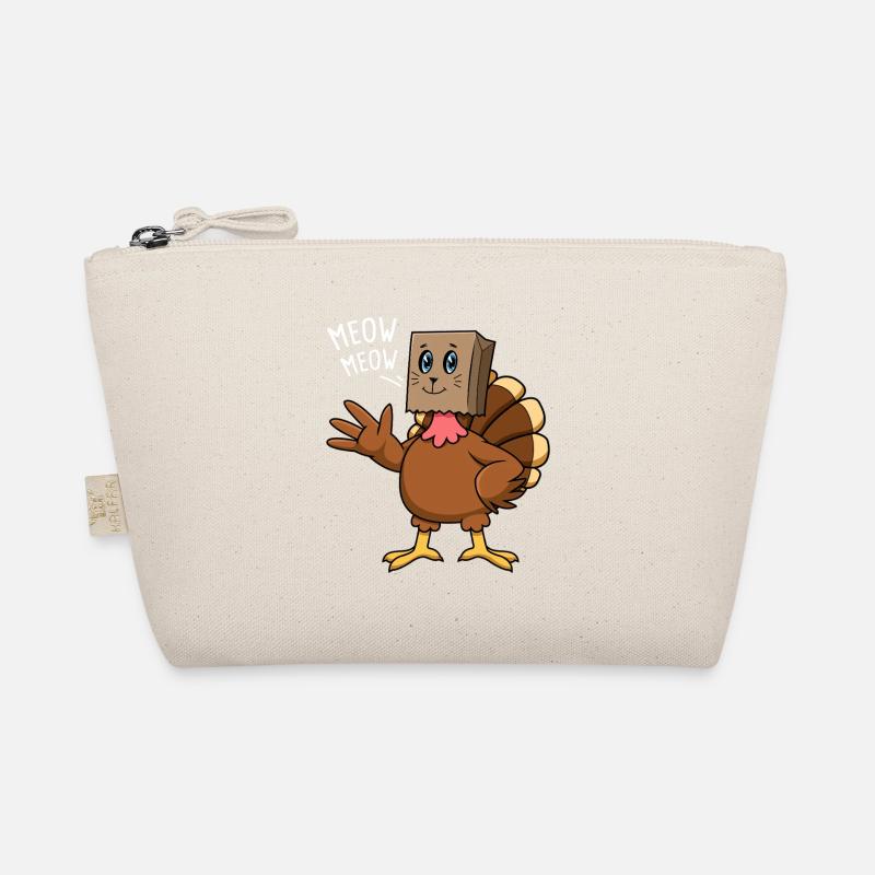 Meow Meow Turkey Cat Thanksgiving Graphic Bio-Täschchen