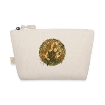 Art Nouveau guitar with flower tendrils - Organic Pouch - nature - Front