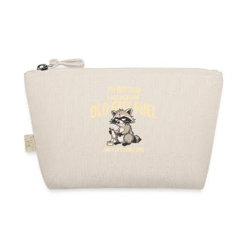 Grumpy Raccoon Old Guy Fuel Tee - Organic Pouch - nature - Front