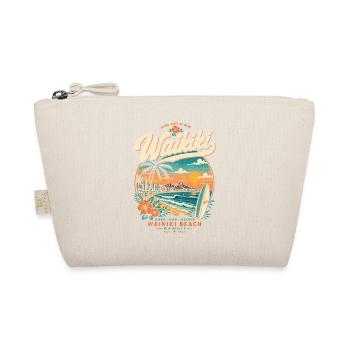 Plage de Waikiki S-shirt de surf au coucher de soleil - Trousse biologique - nature - Devant