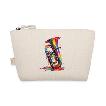 Tuba with dripping paint - Organic Pouch - nature - Front