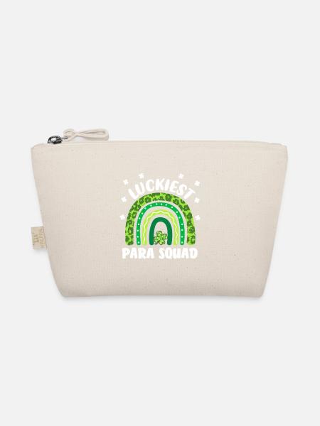 Luckiest Para Squad - Organic Pouch - nature - Front