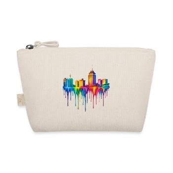 Fresno California Dripping Paint - Organic Pouch - nature - Front