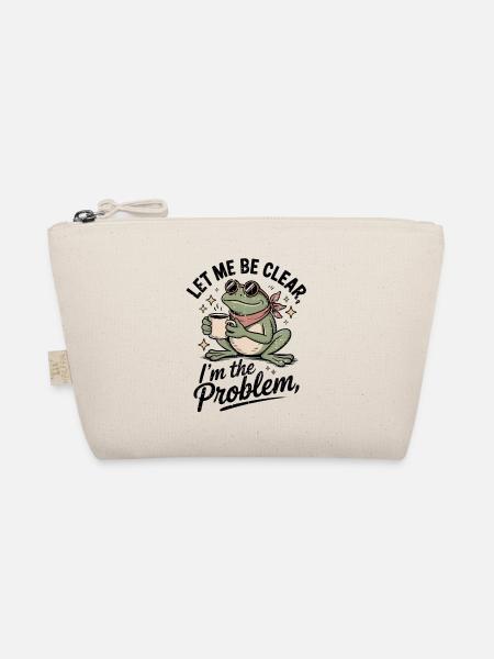 Caffeinated Frog: I'm the Problem - Organic Pouch - nature