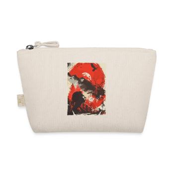 Red Moon Wilderness Silhouette - Organic Pouch - nature - Front