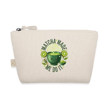 Matcha hat mich dazu gebracht, es lustig zu machen, grüner Tee-Matcha-Liebhaber - Bio-Täschchen - Natur - Vorne