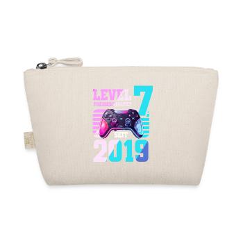 7. Geburtstag Junge Mädchen 2019 Gaming Level 7 - Bio-Täschchen - Natur - Vorne