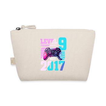 9. Geburtstag Junge Mädchen 2017 Gaming Level 9 - Bio-Täschchen - Natur - Vorne
