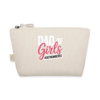 Dad of Girls Outnumbered Papa Mädchen - Bio-Täschchen - Natur - Vorne