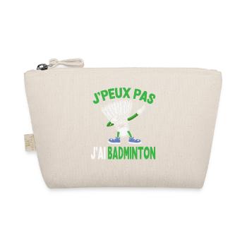 Je Peux Pas J’Ai Badminton - Trousse biologique - nature - Devant