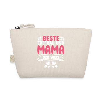 Beste Ehefrau Und Mama Der Welt - Bio-Täschchen - Natur - Vorne