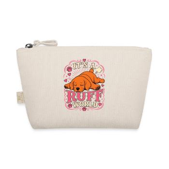 Labrador Ruff World Puppy Shirt - Organic Pouch - nature - Front
