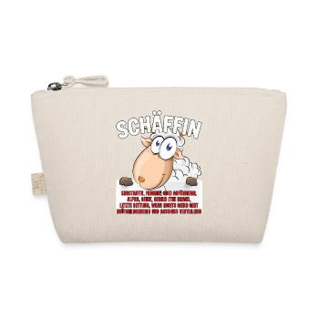 Schäffin - Alpha Schaf mit Sonnenbrille - Bio-Täschchen - Natur - Vorne
