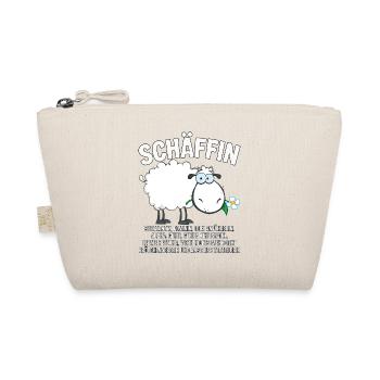 Schäffin - Alpha Schaf mit Sonnenbrille - Bio-Täschchen - Natur - Vorne