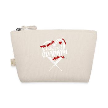 Baseball Grandma Heart Bat Graphic - Organic Pouch - nature - Front