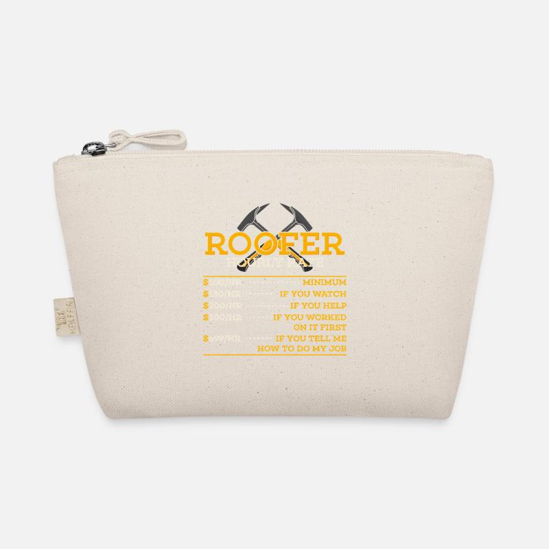 Roofer Hourly Rate Parody Organic Pouch