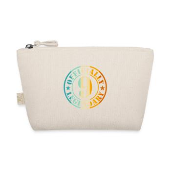 9th Birthday Boy Girl Official Legend 9 - Organic Pouch - nature - Front