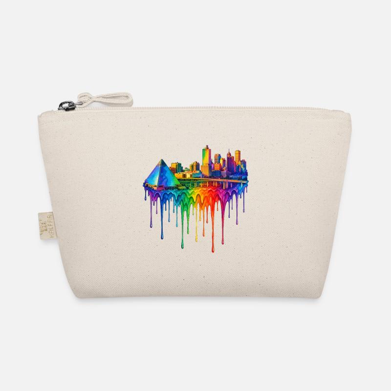 Memphis Tennessee Dripping Art Organic Pouch