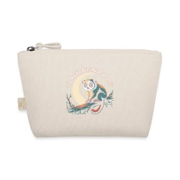 The Night Belongs to Loris | Plum Lori - Organic Pouch - nature - Front
