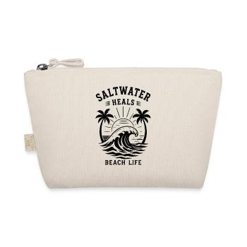 Saltwater Heals Beach Life Ozean Welle - Bio-Täschchen - Natur - Vorne