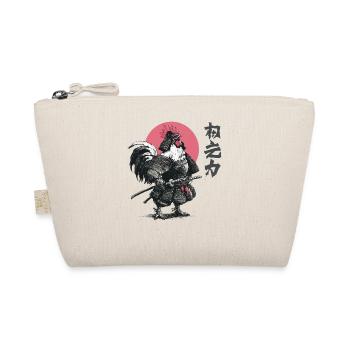 Hahn-Samurai-Rüstungsdruck - Bio-Täschchen - Natur - Vorne
