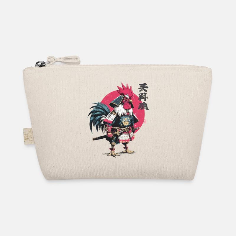 Rooster Samurai Armor Organic Pouch