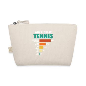 Why I Lose At Tennis Funny Histogram Chart - Organic Pouch - nature - Front