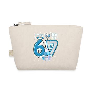 I was 6 Now Im 7 Birthday Shirt Kids 7 Birthday - Organic Pouch - nature - Front