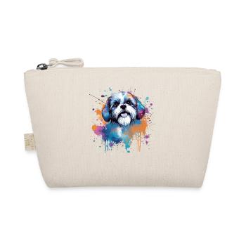 Vibrant Pup Splash Shih Tzu - Organic Pouch - nature - Front