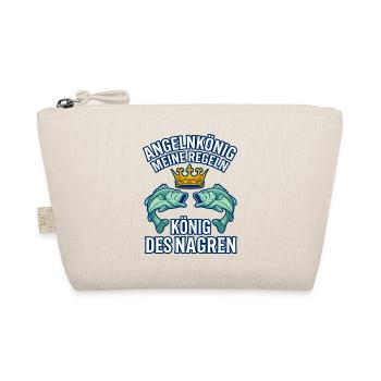Angelkönig Meine Regeln Krone Fische Angler - Bio-Täschchen - Natur - Vorne
