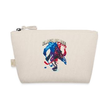 Retro Eishockeyspieler Clash  - Bio-Täschchen - Natur - Vorne