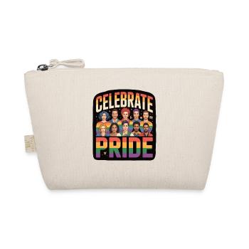 Celebrate Pride LGBTQ Rainbow - Organic Pouch - nature - Front