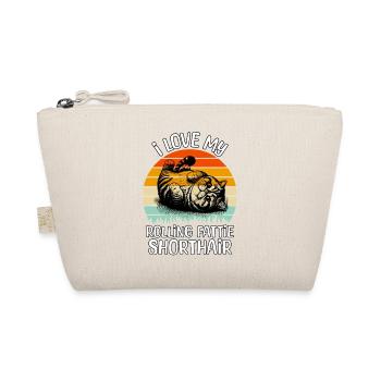 Funny Exotic Shorthair Cat - Organic Pouch - nature - Front