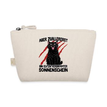 Chaos Katze schwarze Katze Zoomies Goblin Humor - Bio-Täschchen - Natur - Vorne