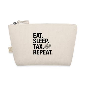 Eat. Sleep. Tax. Repeat. - Organic Pouch - nature - Front