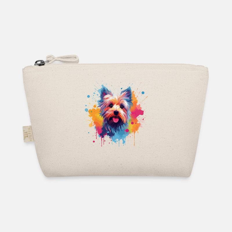Yorkshire Terrier Bunte Hunde-Splash-Art Bio-Täschchen