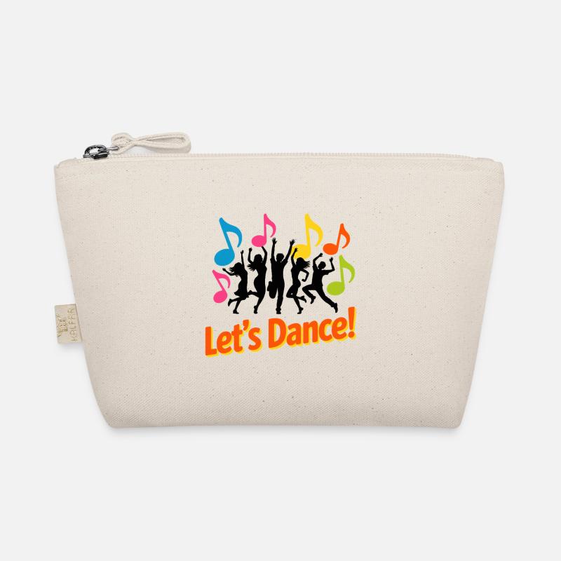 Neon Dance Party Notes Organic Pouch