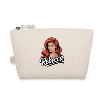 Rebecca Red Hair Retro Pinup Name Rebecca - Organic Pouch - nature - Front